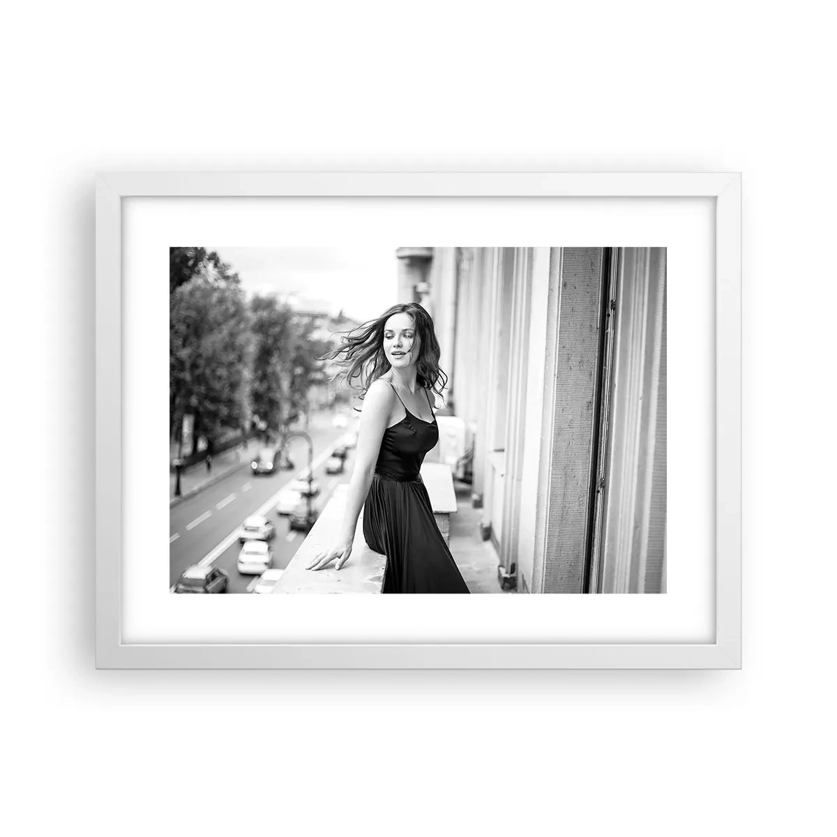 Poster in een witte lijst - Zeker een Parijzenaar - 40x30 cm