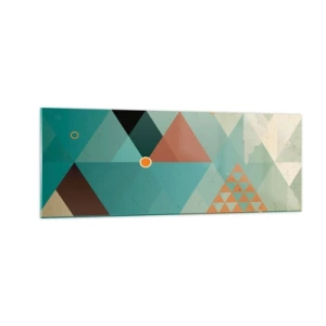 Schilderen op glas - Eenheid van veelheid, veelheid van eenheid - 140x50 cm