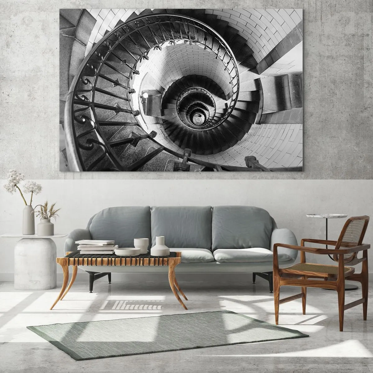 Schilderen op glas - Hoger en hoger - 100x40 cm