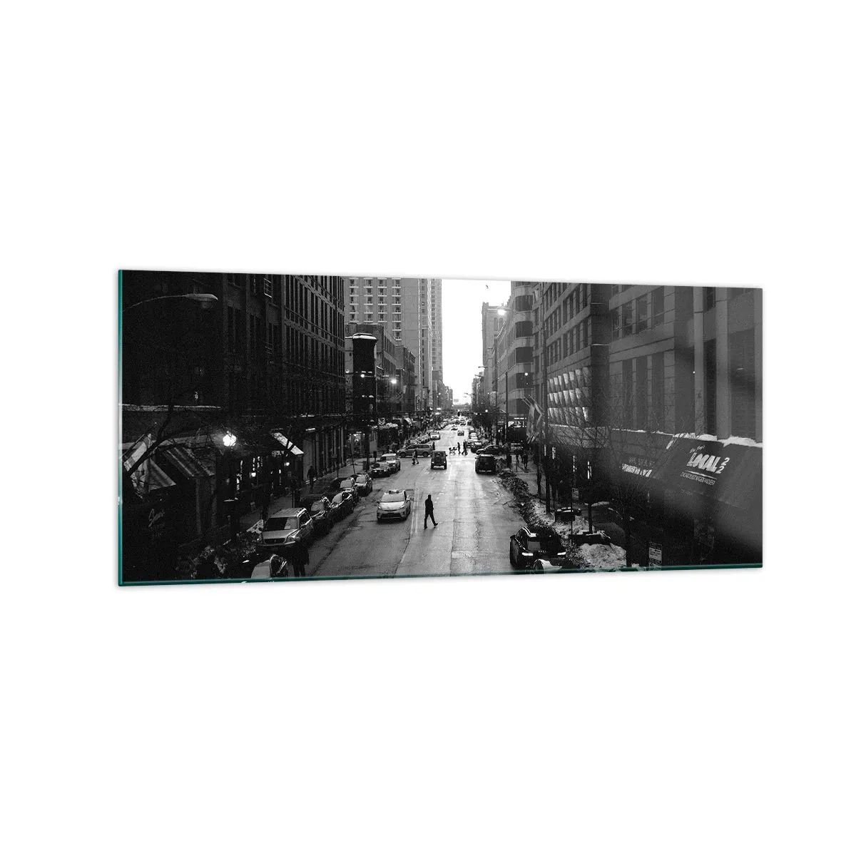 Schilderen op glas - Een andere dag zoals elke andere dag - 120x50 cm