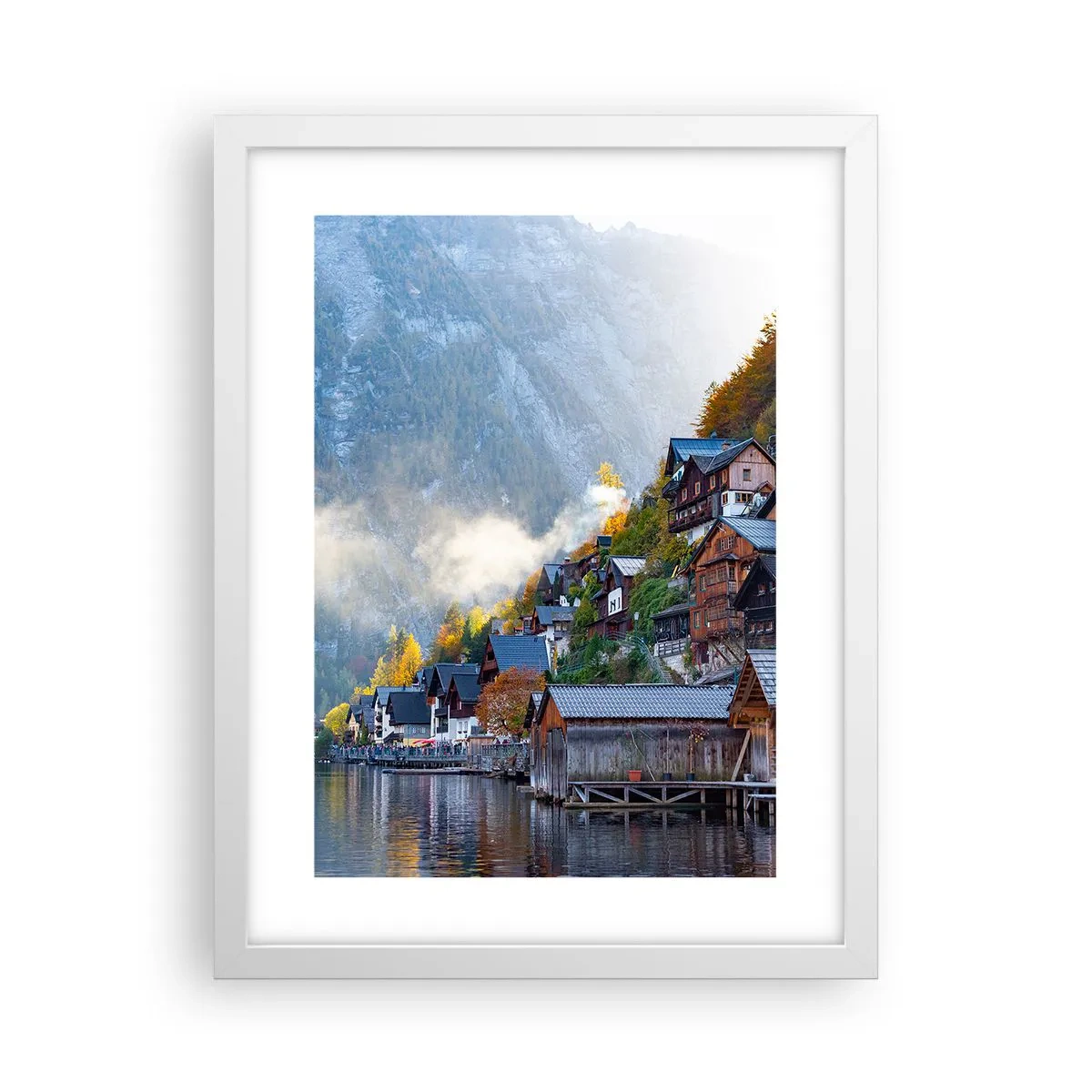 Poster in een witte lijst - Alpine sfeer - 30x40 cm