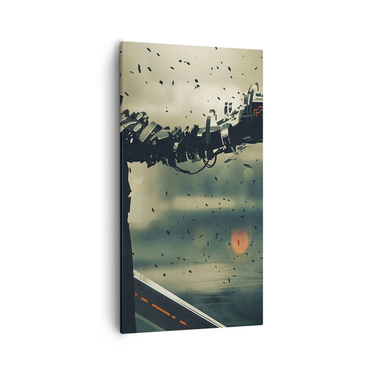 Schilderen op canvas - Dodelijke wapens - Je eigen Terminator - 55x100 cm