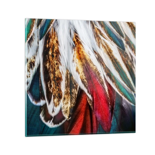 Schilderen op glas - Geheimen van de vlucht - 50x50 cm