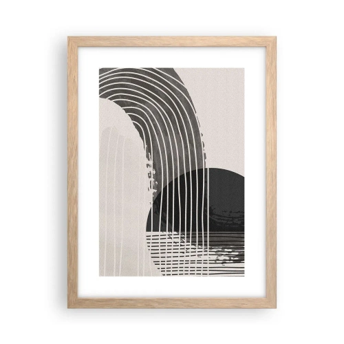 Een poster in een licht eiken lijst - Daar en terug - 30x40 cm