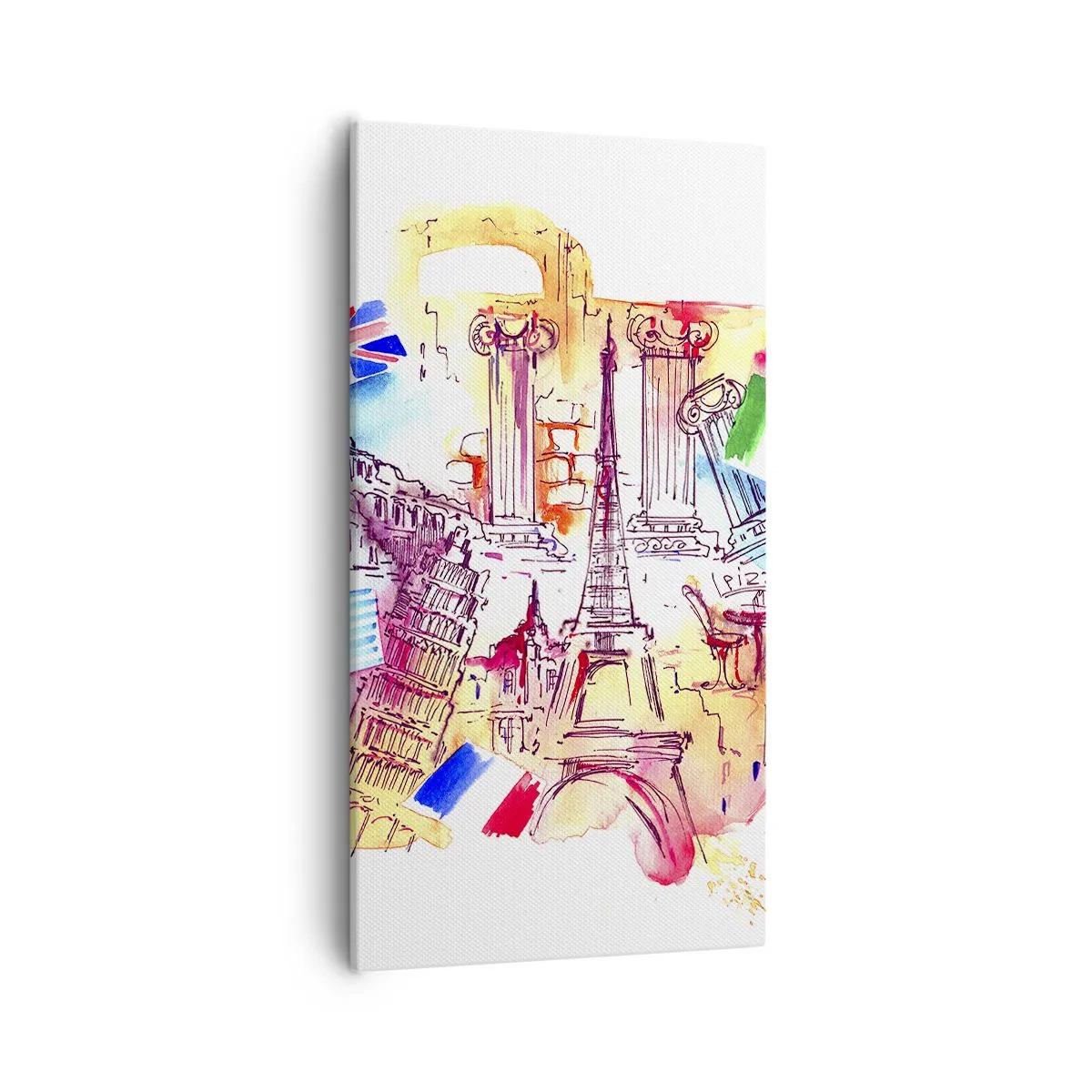 Schilderen op canvas - Europese tour - 55x100 cm