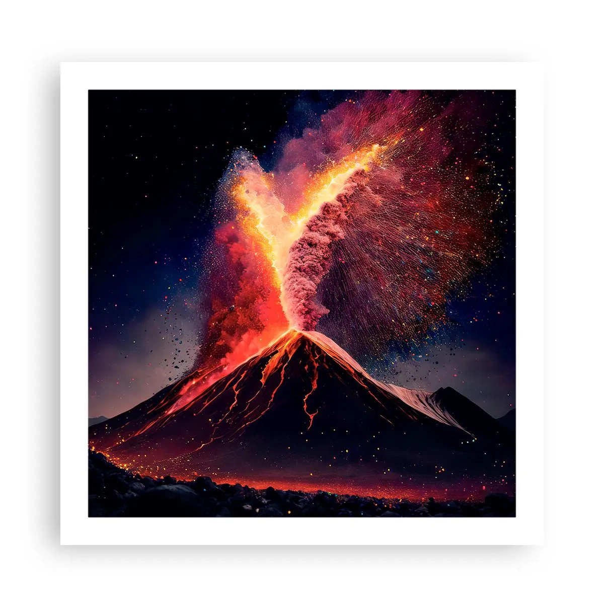 Poster - Schoonheid en verschrikking - 60x60 cm