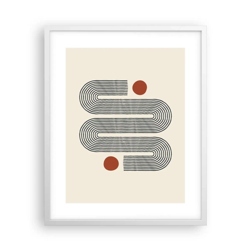 Poster in een witte lijst - Van het begin tot het eind - 40x50 cm