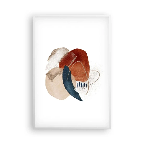 Poster in een witte lijst - Ovale compositie - 61x91 cm
