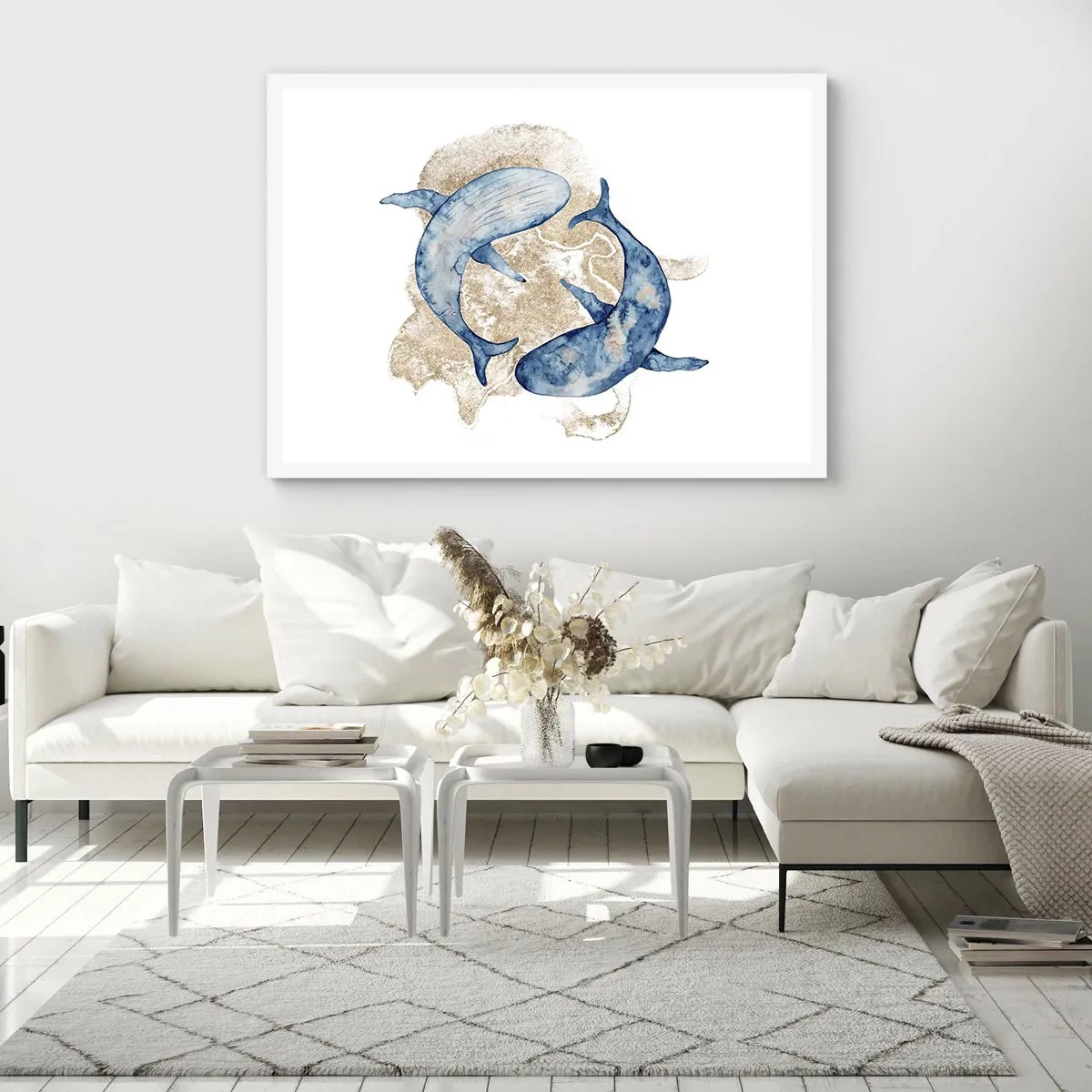 Poster in een witte lijst - Vriendschap of liefde? - 91x61 cm