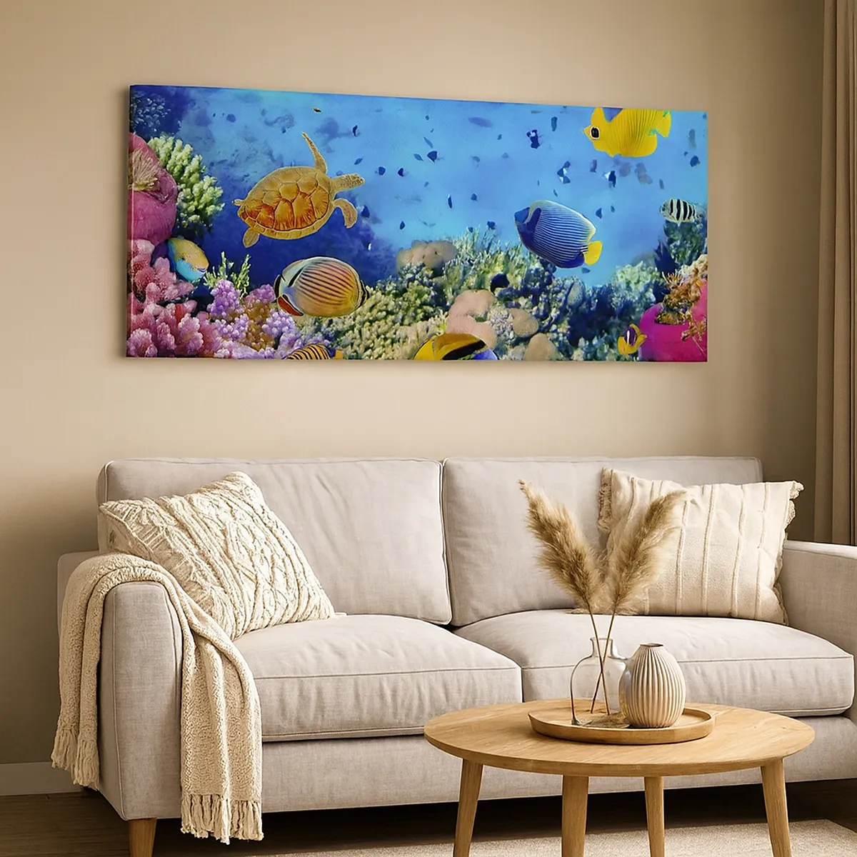 Schilderen op canvas - En wat weten we over het leven... - 30x30 cm