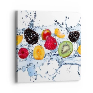 Schilderen op canvas - Veel plezier met ons - 30x30 cm