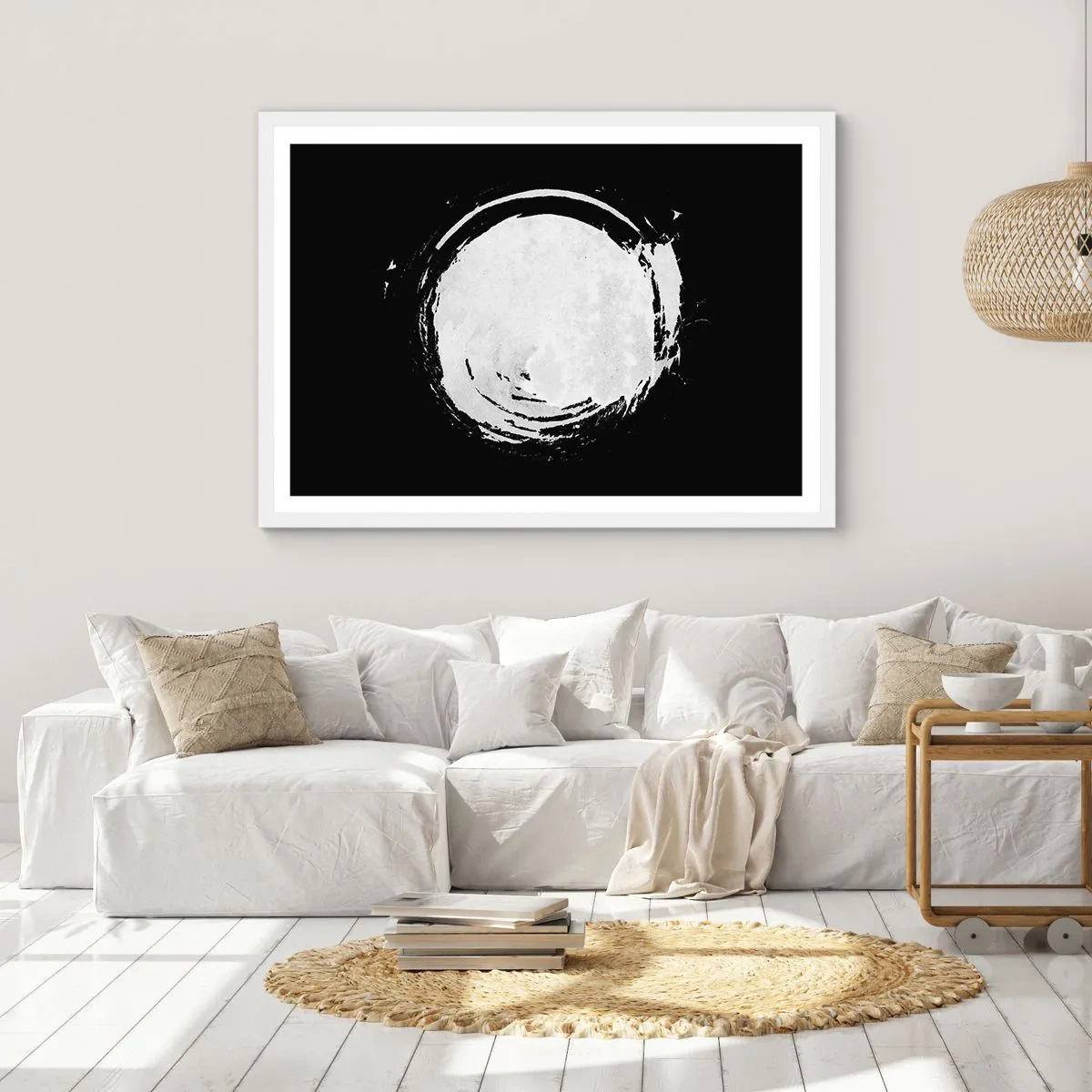 Poster in een witte lijst - Goede weg - 70x50 cm