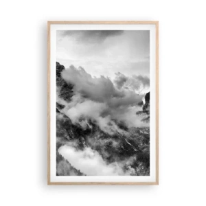 Een poster in een licht eiken lijst - Mooi en wreed - 61x91 cm