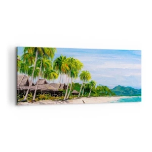 Schilderen op canvas - Een exotische droom - 120x50 cm
