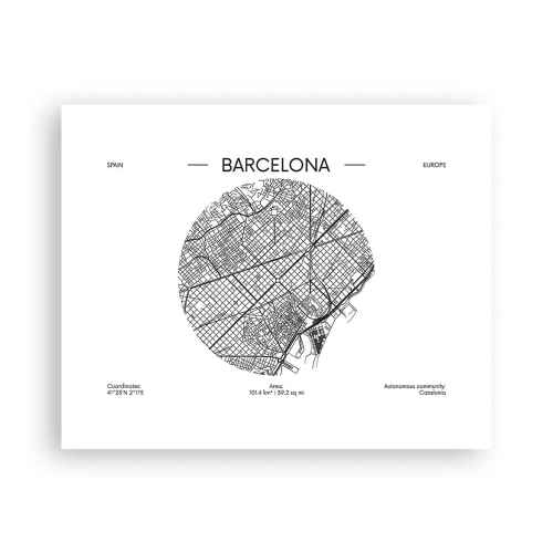 Poster - Anatomie van Barcelona - 50x40 cm