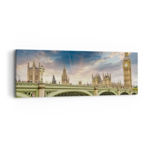 Schilderen op canvas - De tijd stond stil in het rijk - 90x30 cm