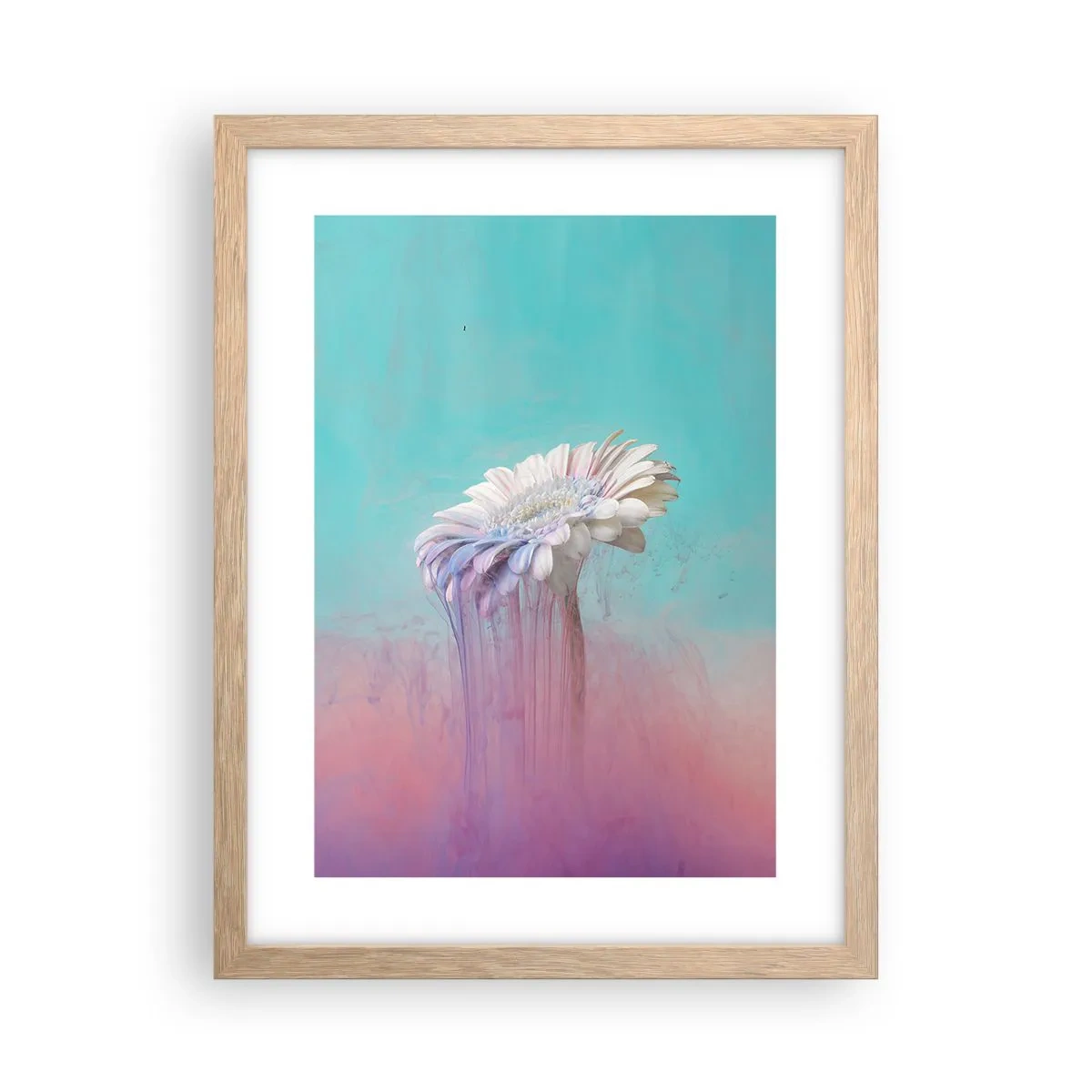 Een poster in een licht eiken lijst - De bloemenonderwereld - 30x40 cm