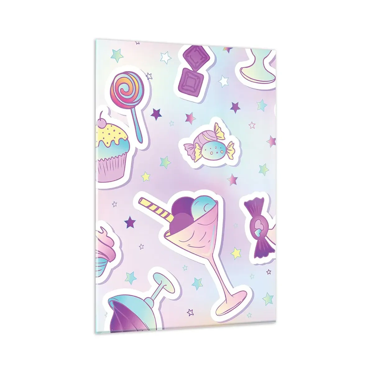 Schilderen op glas - Dat het elke dag een verjaardag zou zijn - 80x120 cm