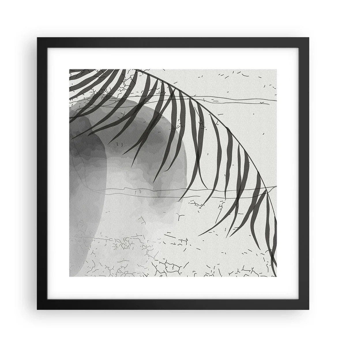Poster in een zwarte lijst - Het subtiele exotisme van de natuur - 40x40 cm