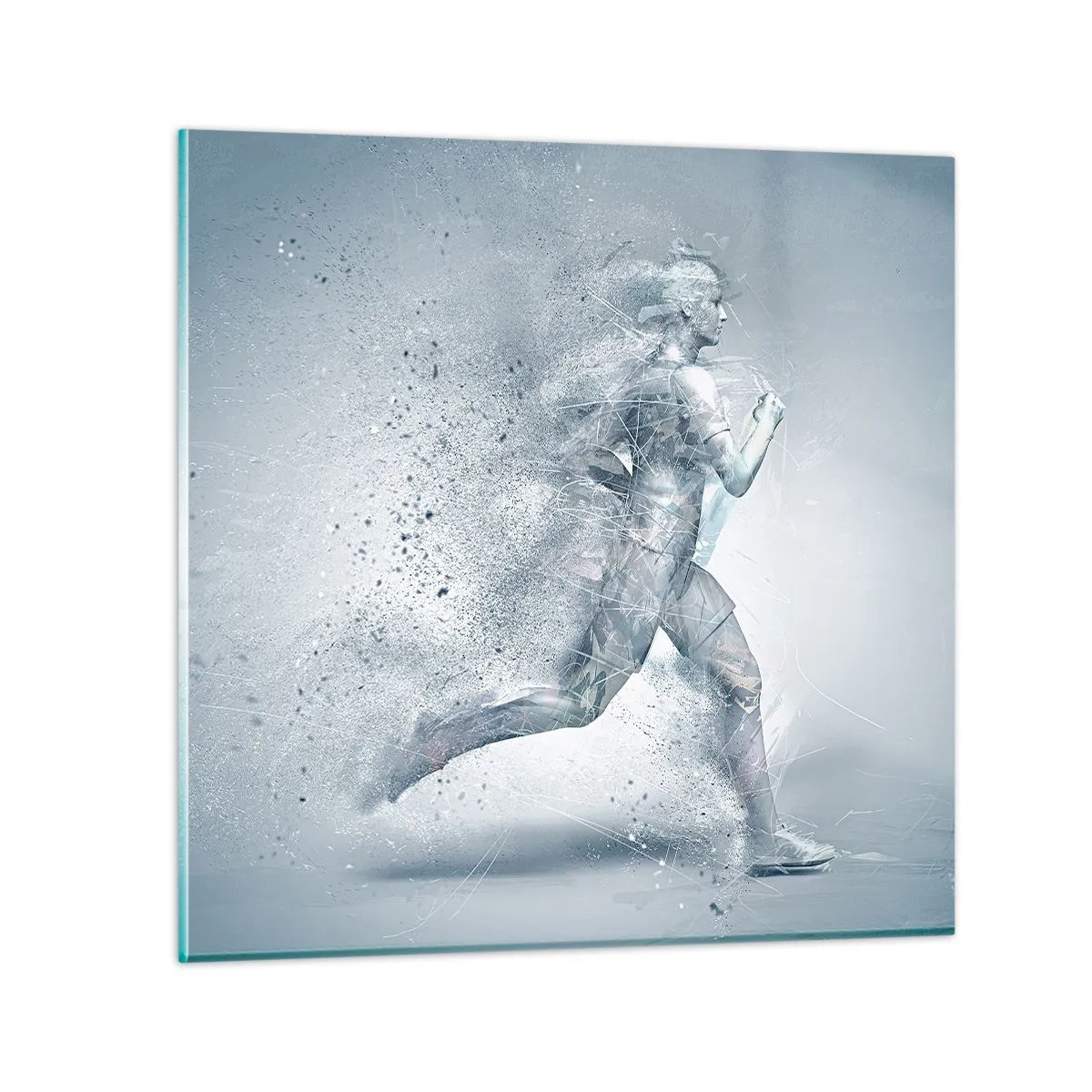 Schilderen op glas - Kristalheldere energie - 50x50 cm