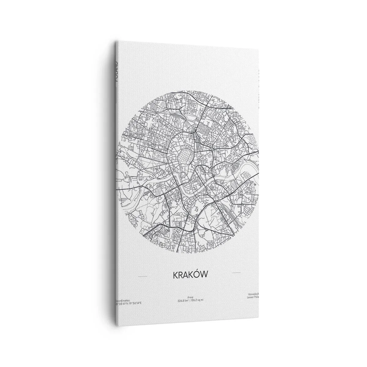 Schilderen op canvas - Anatomie van Krakau - 45x80 cm