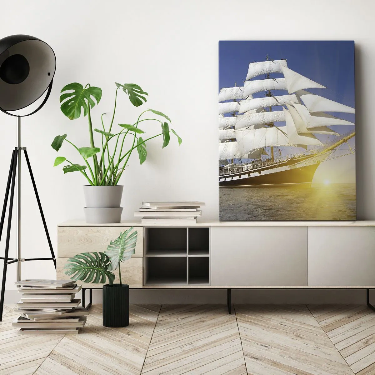 Schilderen op canvas - Hun tijd gaat nooit voorbij - 55x100 cm