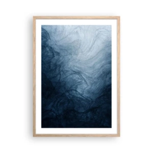 Een poster in een licht eiken lijst - diep reiken - 50x70 cm