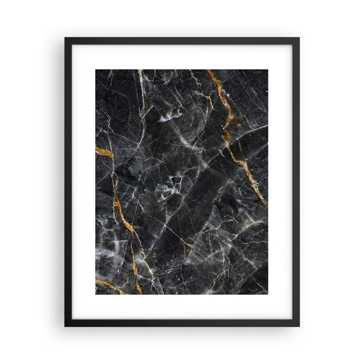 Poster in een zwarte lijst - Het innerlijke leven van de steen - 40x50 cm