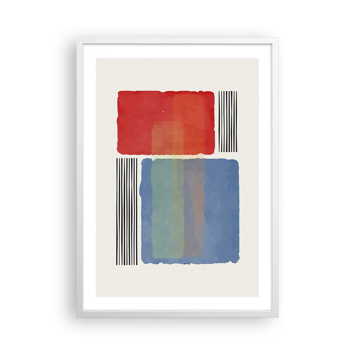 Poster in een witte lijst - De geest en de letter van de geometrie - 50x70 cm