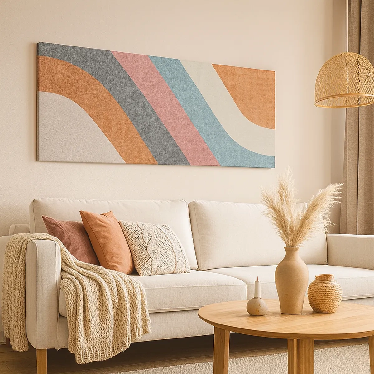 Schilderen op canvas - Diagonale compositie – beweging - 30x30 cm