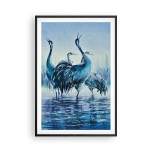 Poster in een zwarte lijst - Ochtendvergadering - 61x91 cm