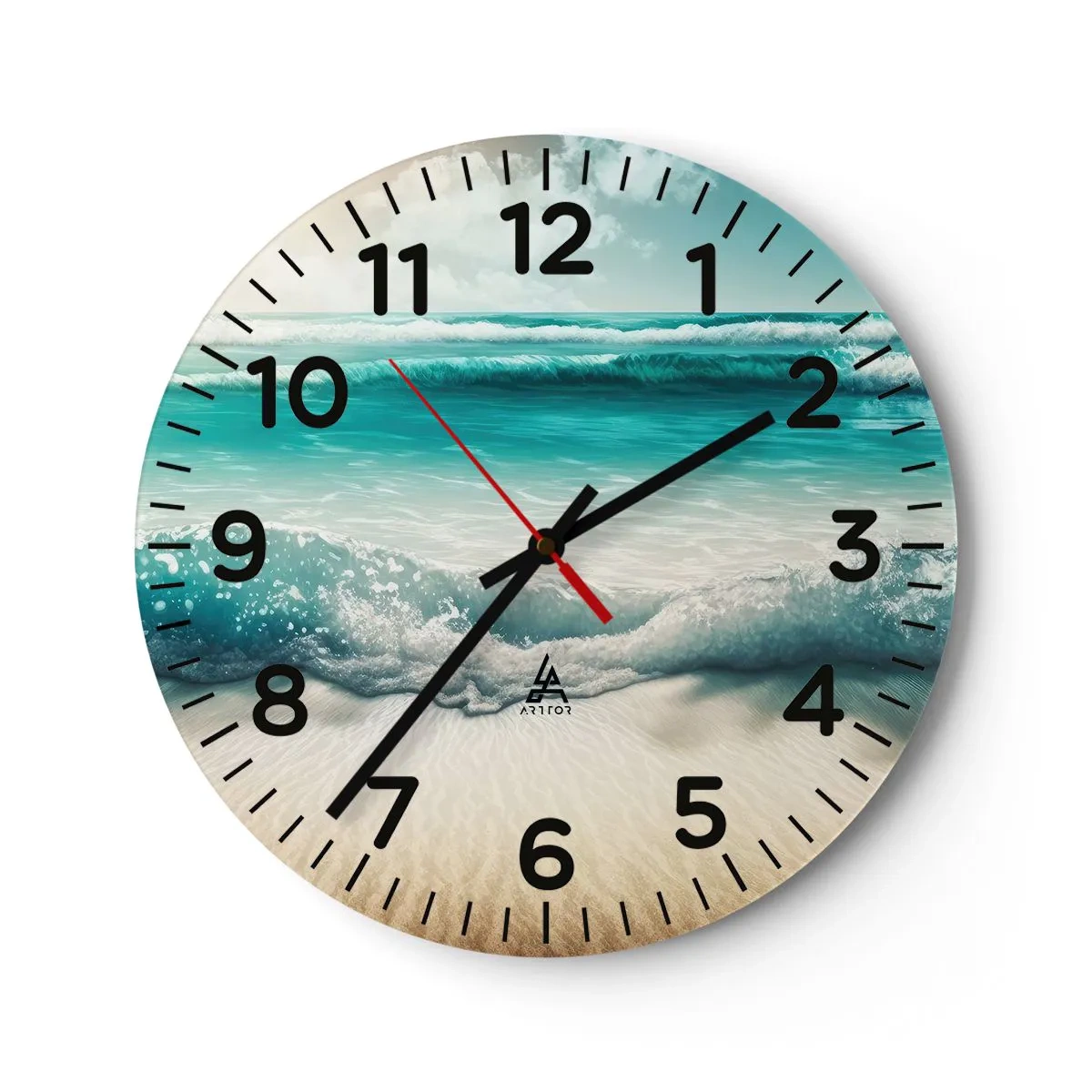 Wandklok - Klok - De vrede van de oceaan - 40x40 cm