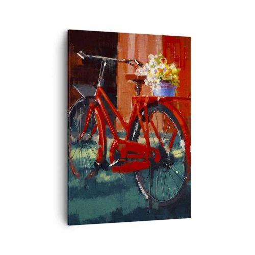 Schilderen op canvas - Ik wil met mijn fiets rijden - 50x70 cm