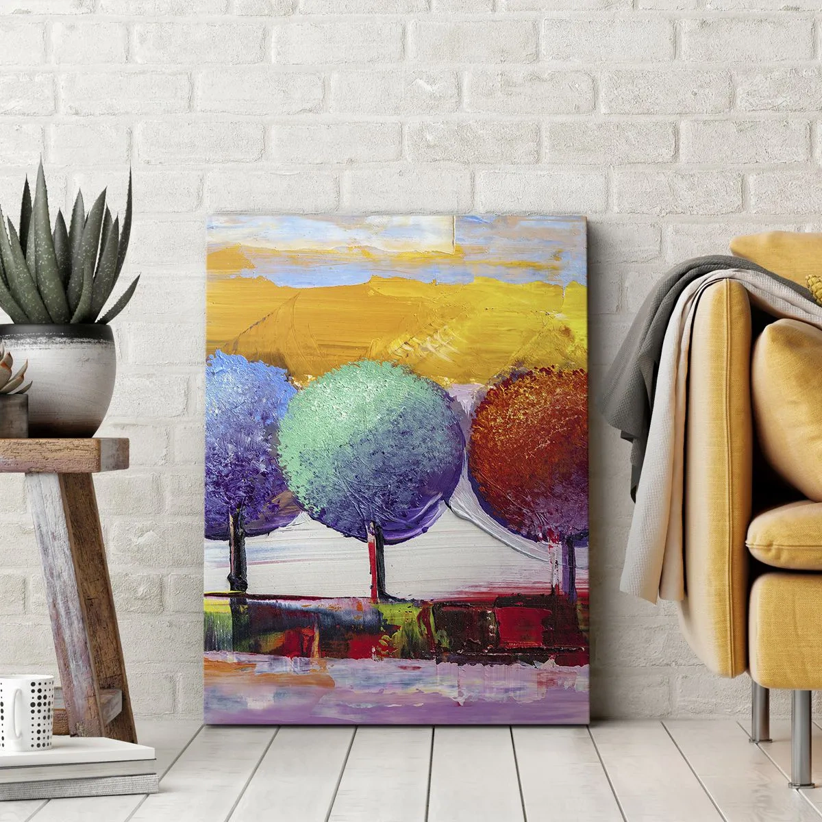 Schilderen op canvas - Driemaal is scheepsrecht - 45x80 cm