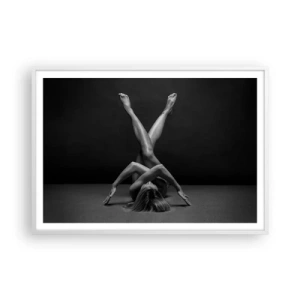 Poster in een witte lijst - De geometrie van naaktheid - 100x70 cm