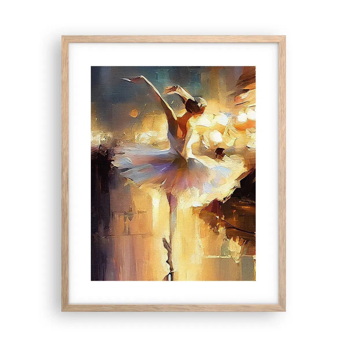 Een poster in een licht eiken lijst - Wonder op straat - 40x50 cm