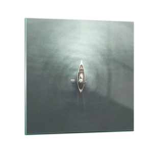Schilderen op glas - Door het maanmeer - 30x30 cm