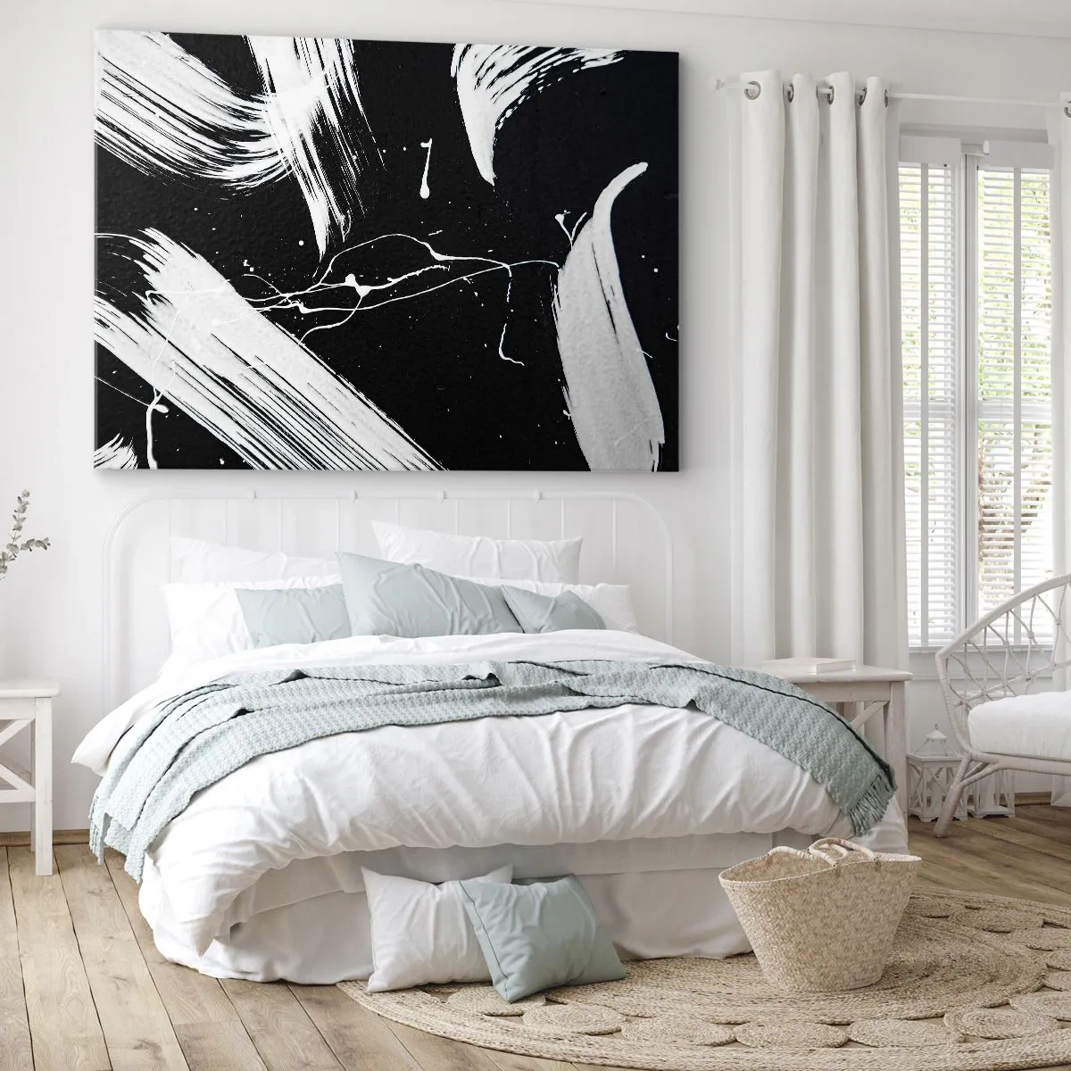 Schilderen op canvas - Breek de duisternis - 100x70 cm