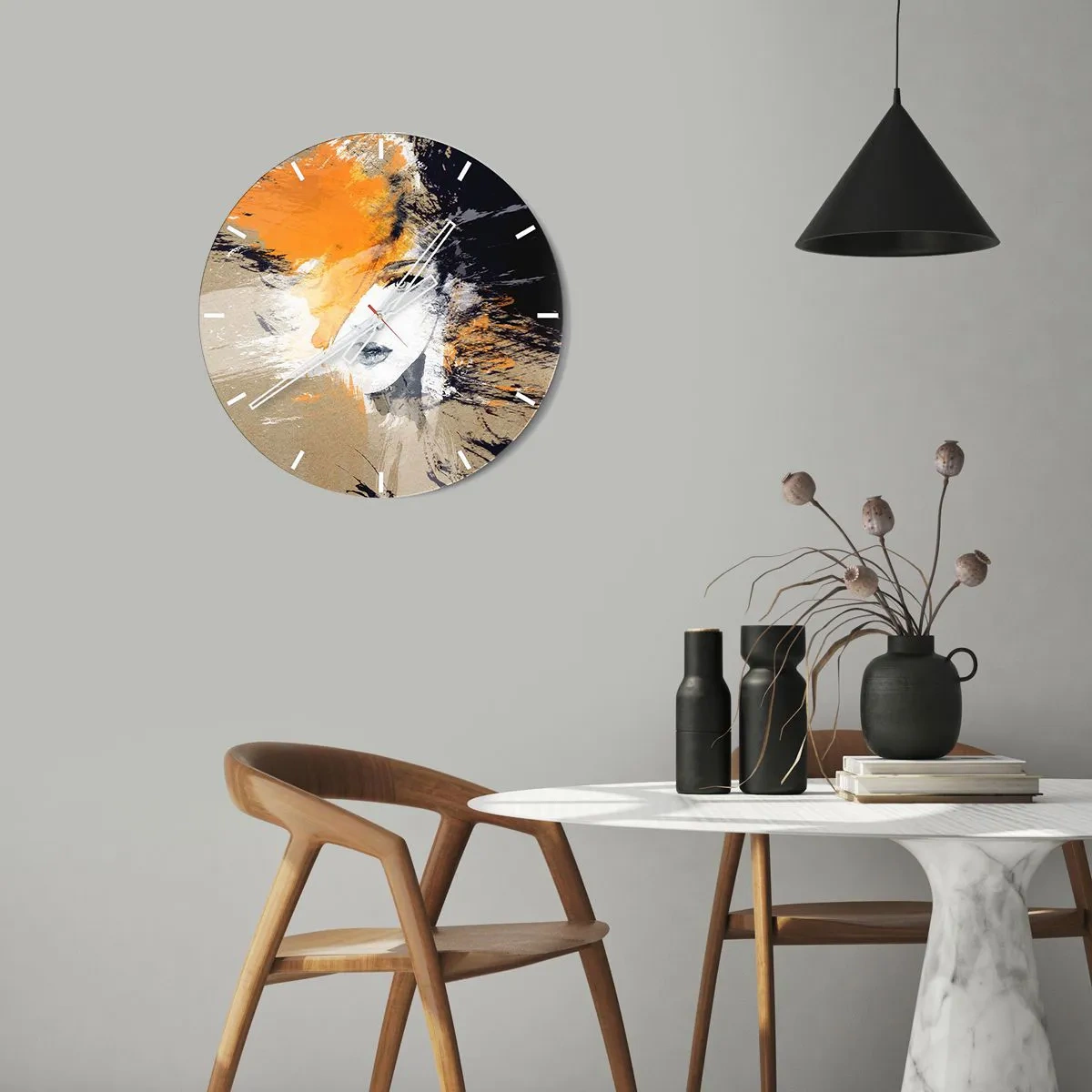 Wandklok - Klok - En er is licht - 30x30 cm