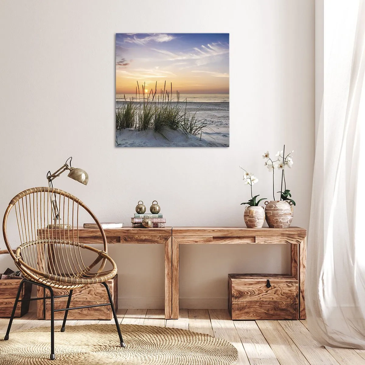 Schilderen op canvas - Kijk, denk, voel - 50x50 cm