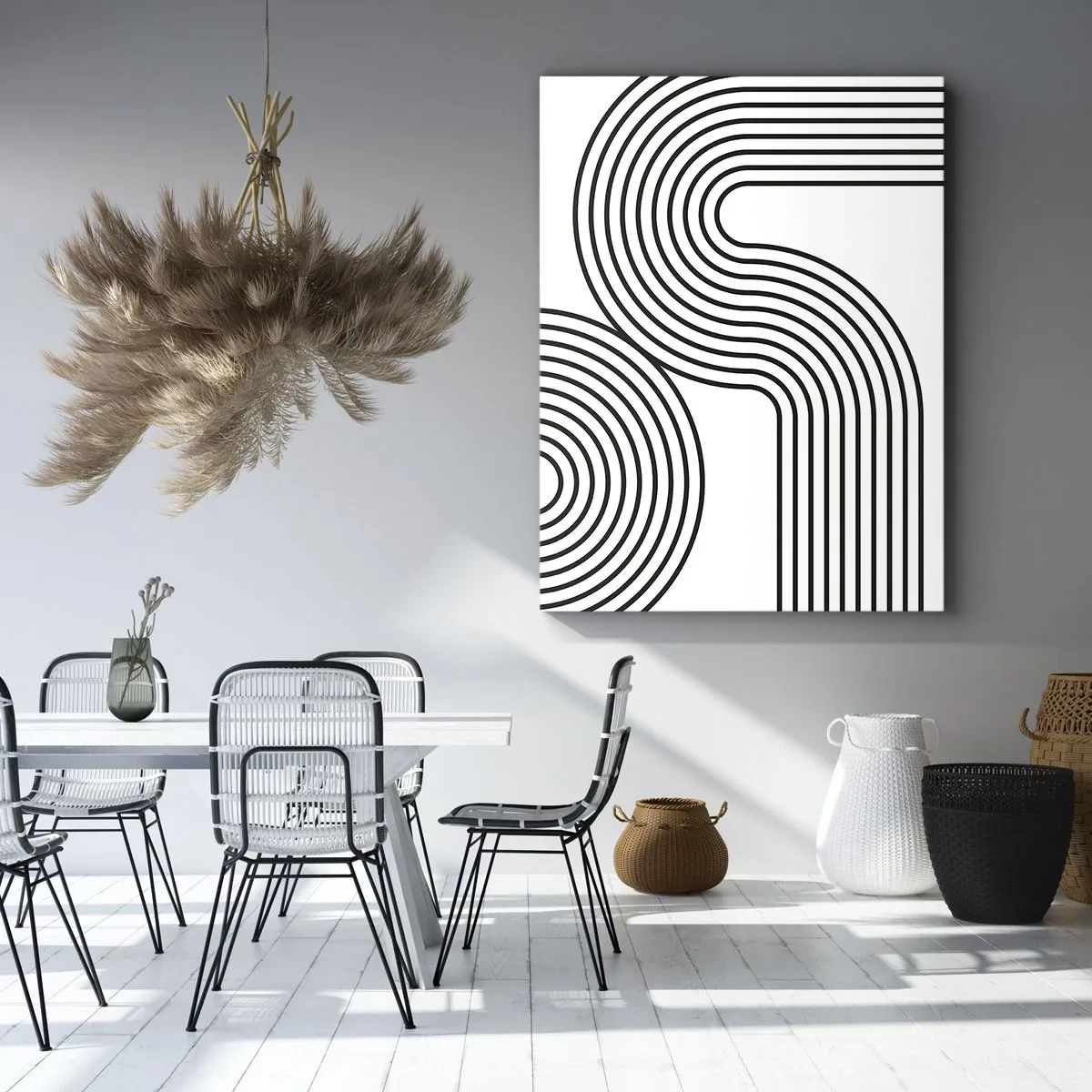 Schilderen op canvas - In de bocht - 45x80 cm