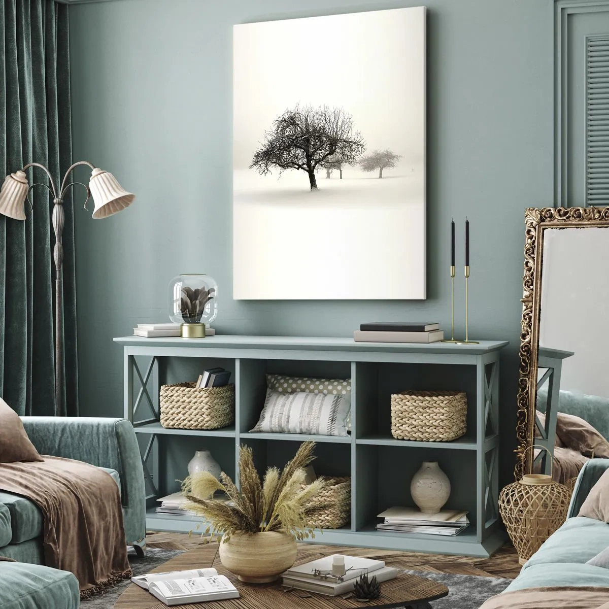 Schilderen op canvas - Winterslaap - 50x70 cm