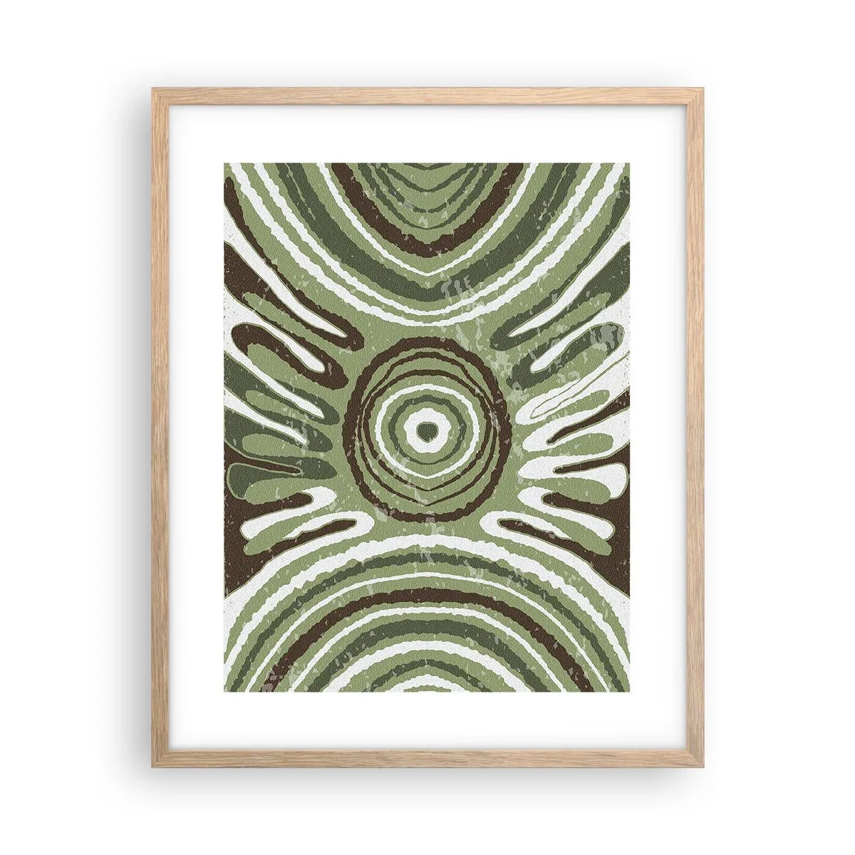 Een poster in een licht eiken lijst - Een explosie van emoties - 40x50 cm