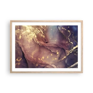 Een poster in een licht eiken lijst - Materie en geest - 70x50 cm