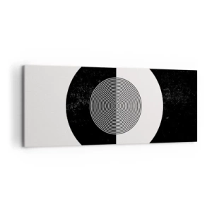 Schilderen op canvas - Harmonie in zwart-wit - 120x50 cm