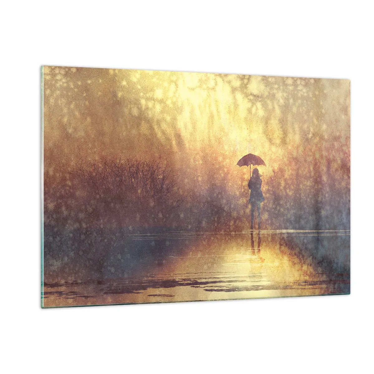 Schilderen op glas - Ik voel dat iemand naar me kijkt - 120x80 cm