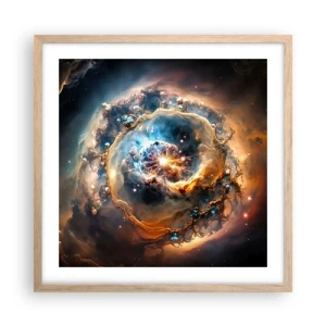 Een poster in een licht eiken lijst - Begin - 50x50 cm