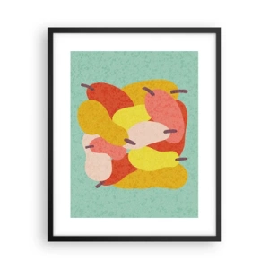 Poster in een zwarte lijst - Probeer de zomerzon - 40x50 cm