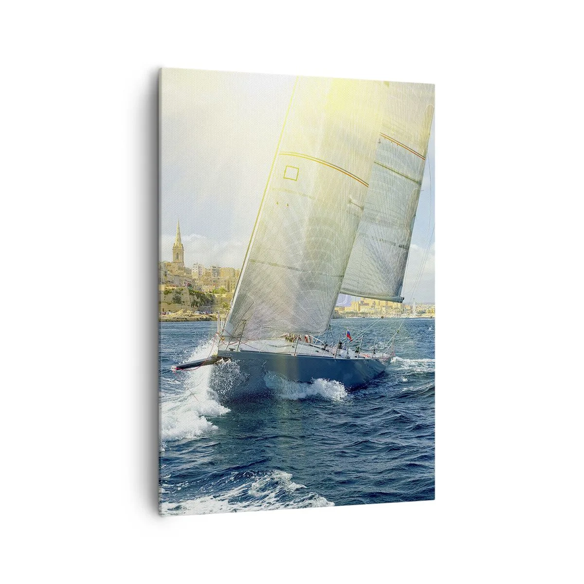 Schilderen op canvas - Het is tijd om de stad te verlaten - 70x100 cm