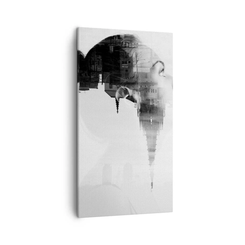 Schilderen op canvas - Aan beide zijden van het glas - 45x80 cm